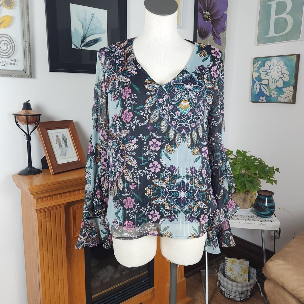 iZ Byer Boho Tunic Top Size XL